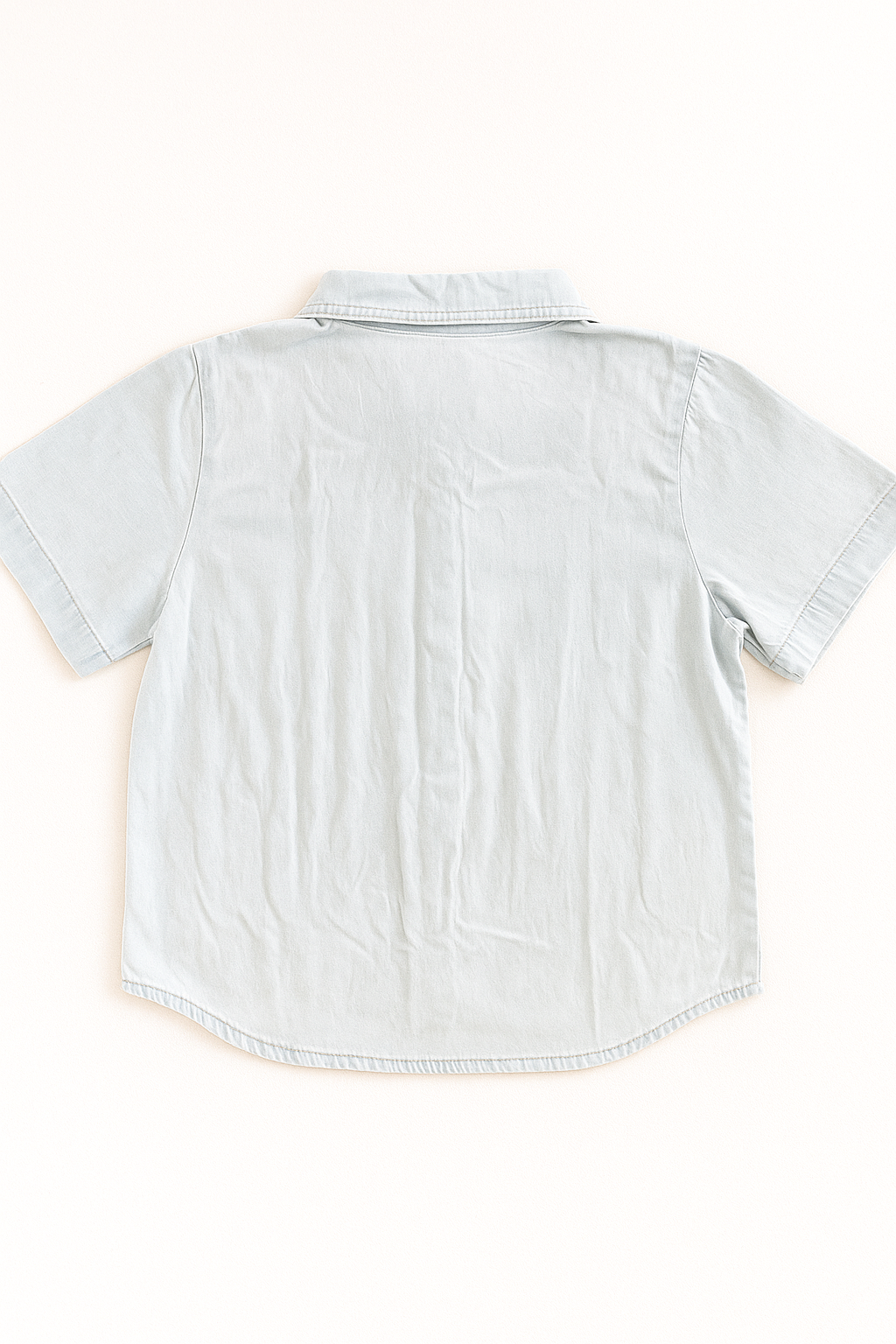 MILA DENIM SHIRT - Pale blue