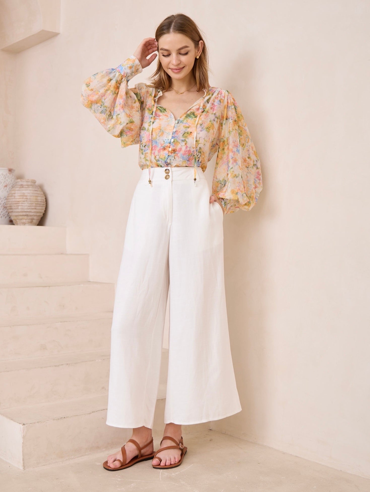 MARIANA PANTS - White
