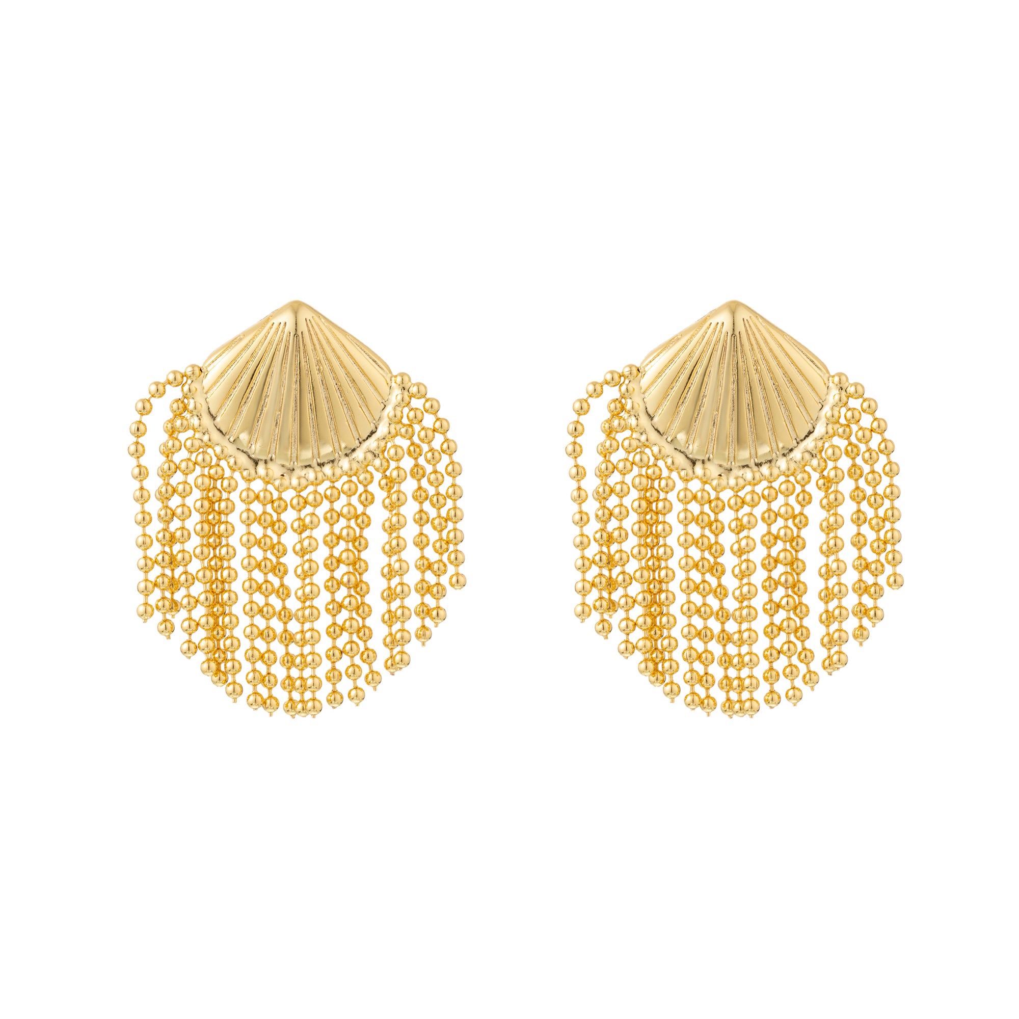 LISBON SHELL EARRINGS - Gold