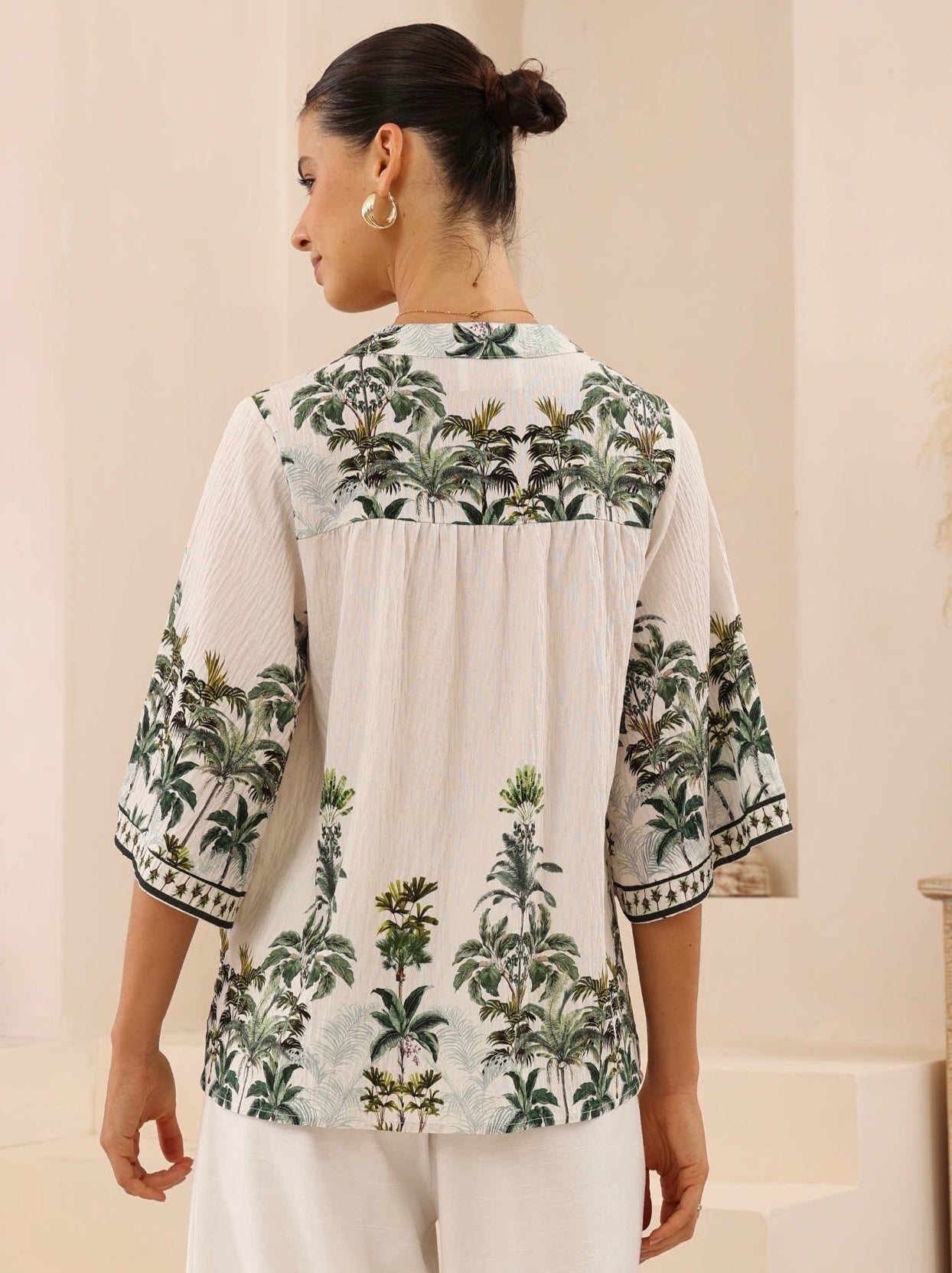 RIVIERA PALMS TOP - White