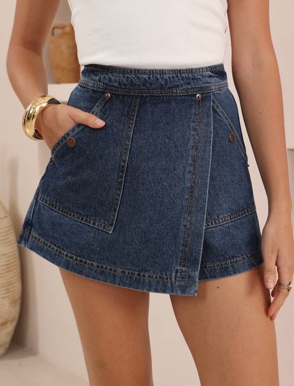 POSIE DENIM SKORT