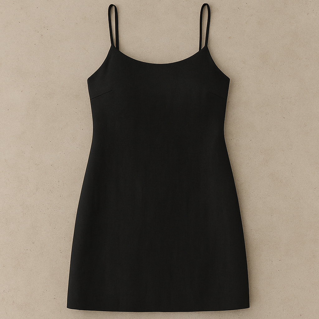 KARLI LINEN DRESS - Black