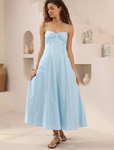 LEXI COTTON DRESS - Sky Blue
