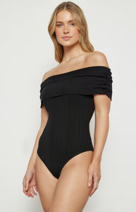 MONACO KNIT BODYSUIT - Black