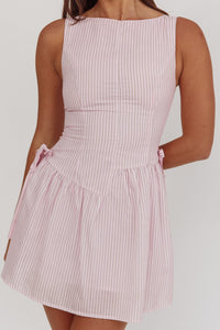 DELAYLA DRESS - Pink stripe