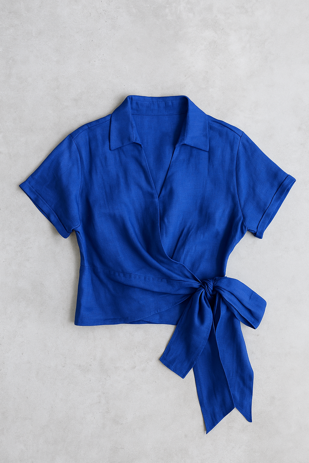 GUS LINEN SHIRT - Cobalt Blue