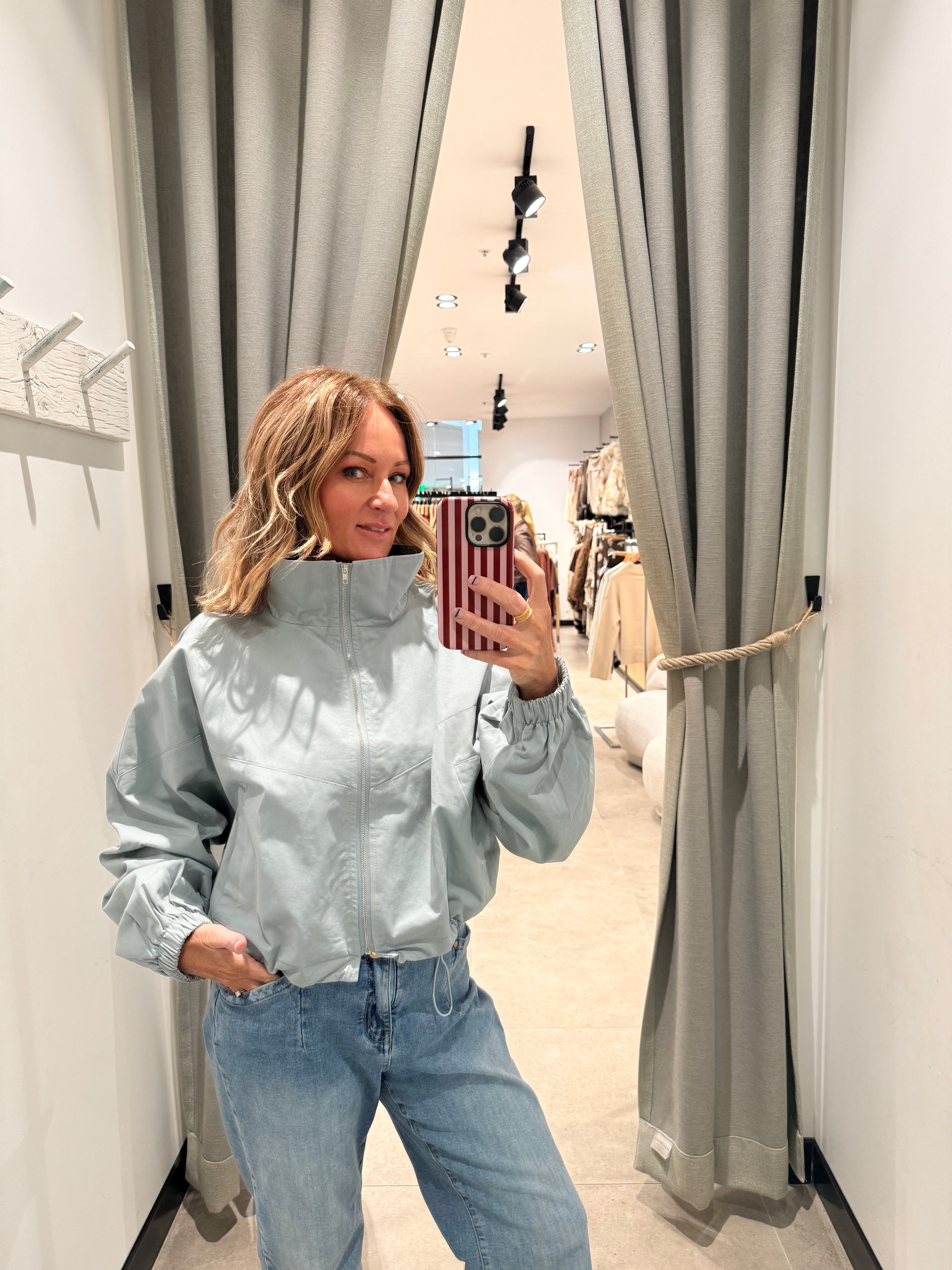 MIMI SPRAY JACKET - Icy Blue – Alex & Nia