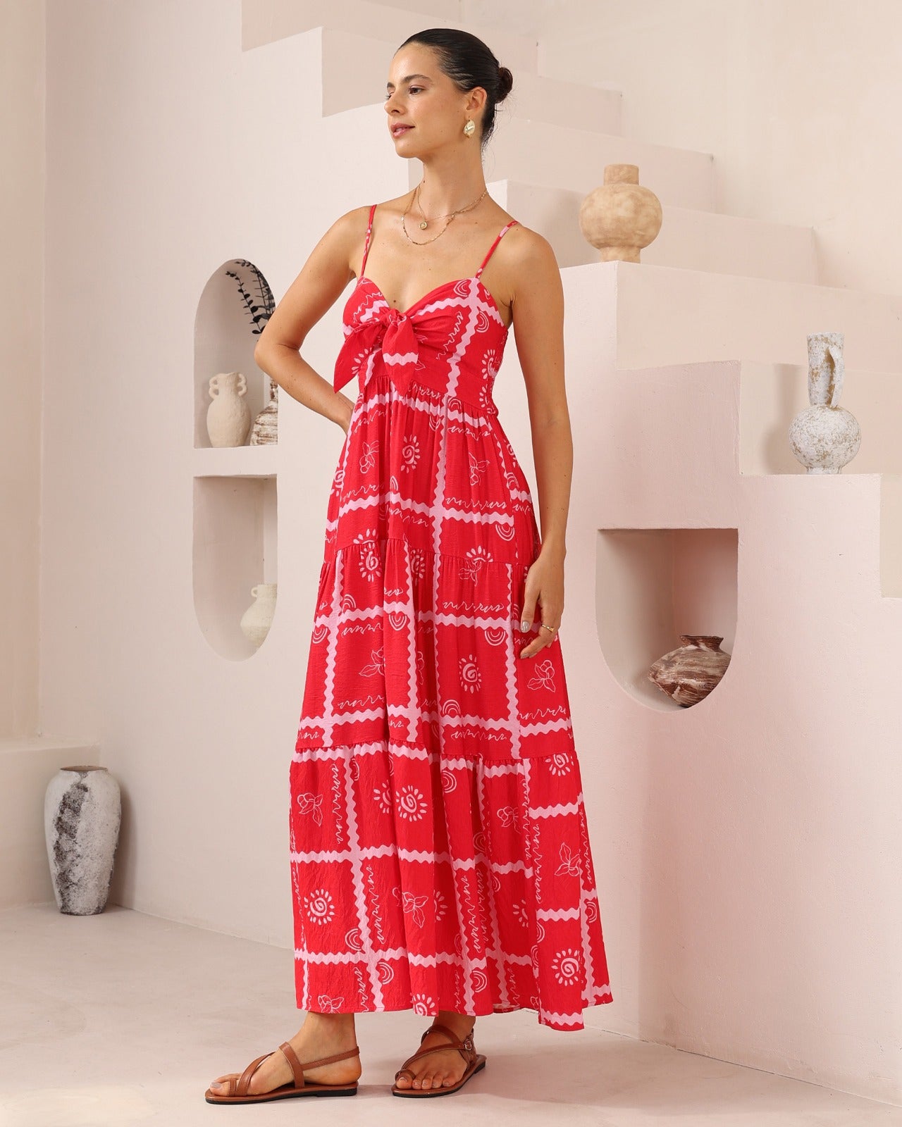 AMARA DRESS - Red