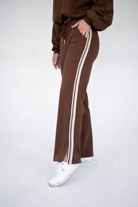 NOVAH ELEVATED TRACK PANT - Chocolate