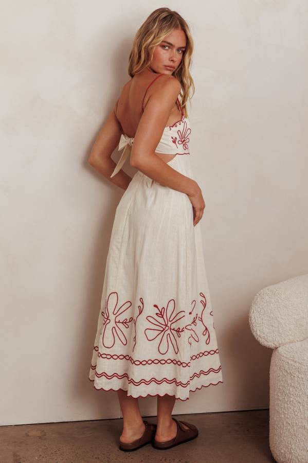 AZORA MAXI DRESS - Red