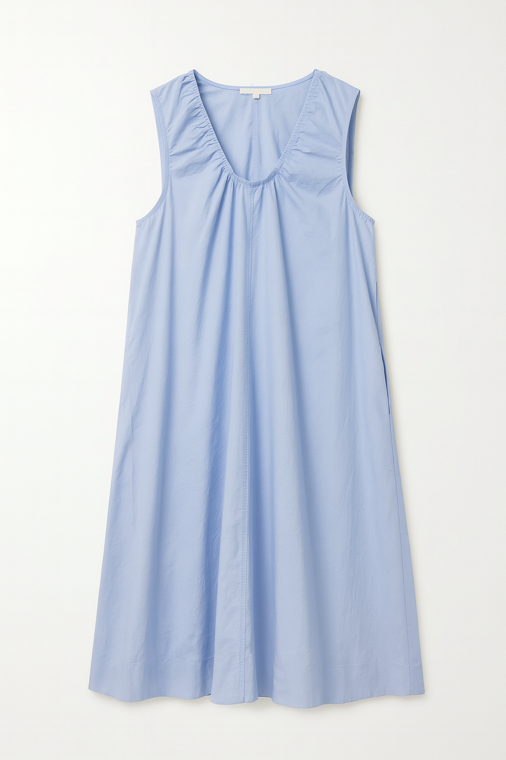 HANNA COTTON MAXI DRESS - Blue