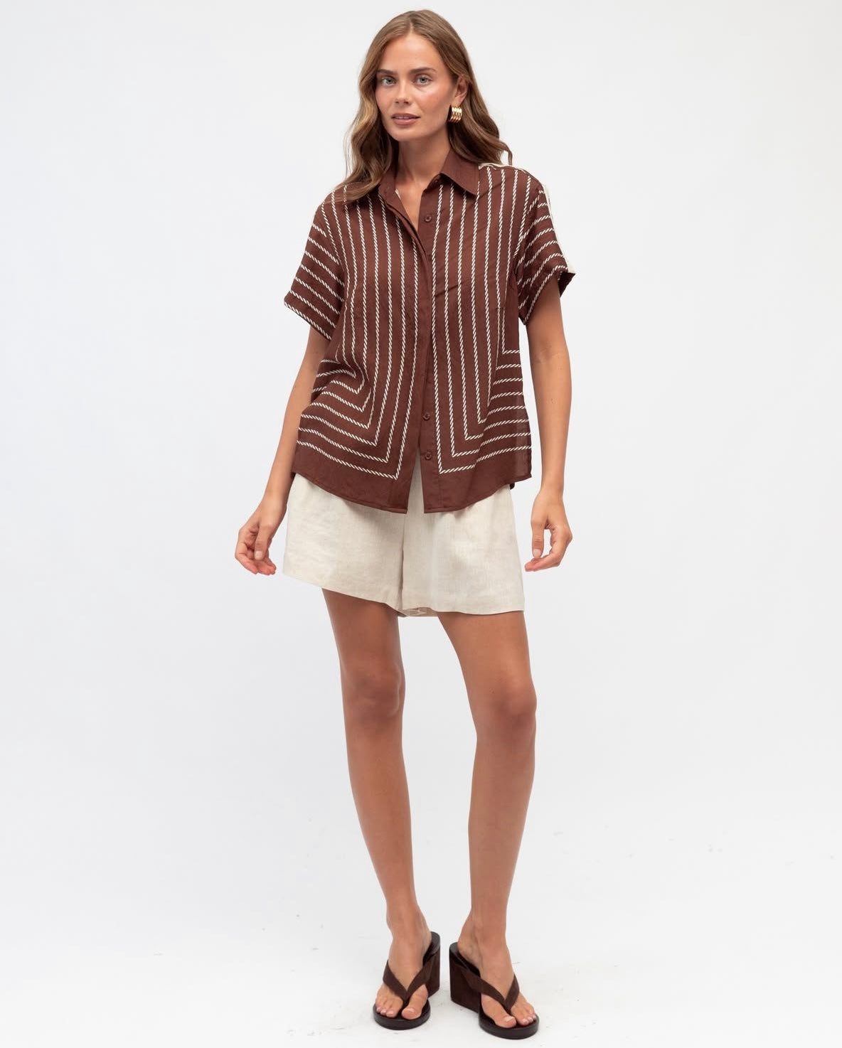 LUCIA SHIRT - Chocolate