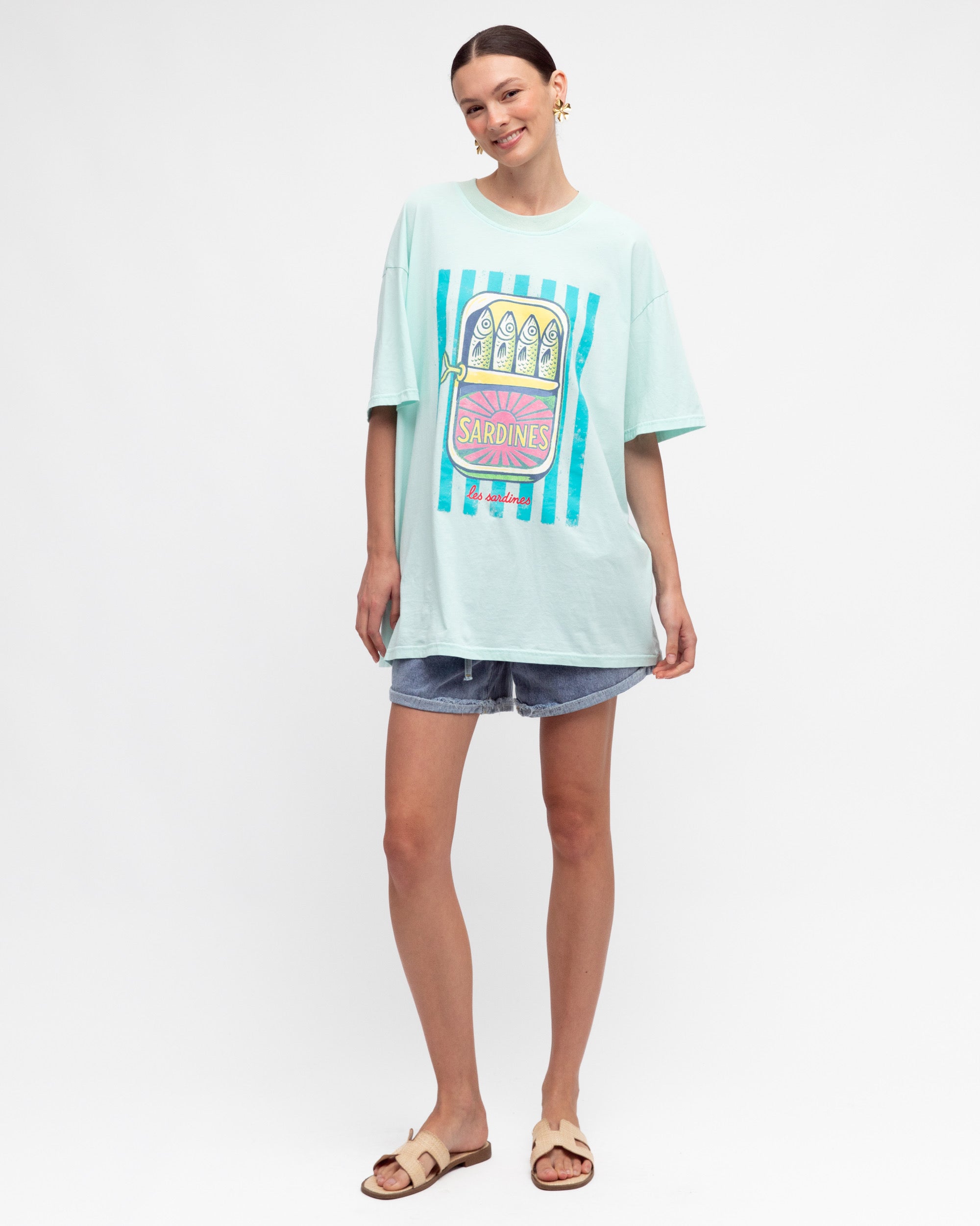 SHORESIDE TEE - TURQUOISE