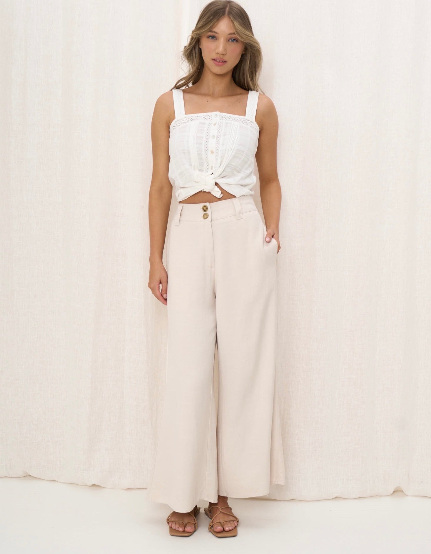 MARIANA PANTS - Beige