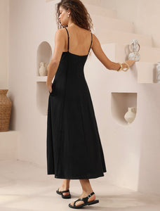 LEXI COTTON DRESS - Black
