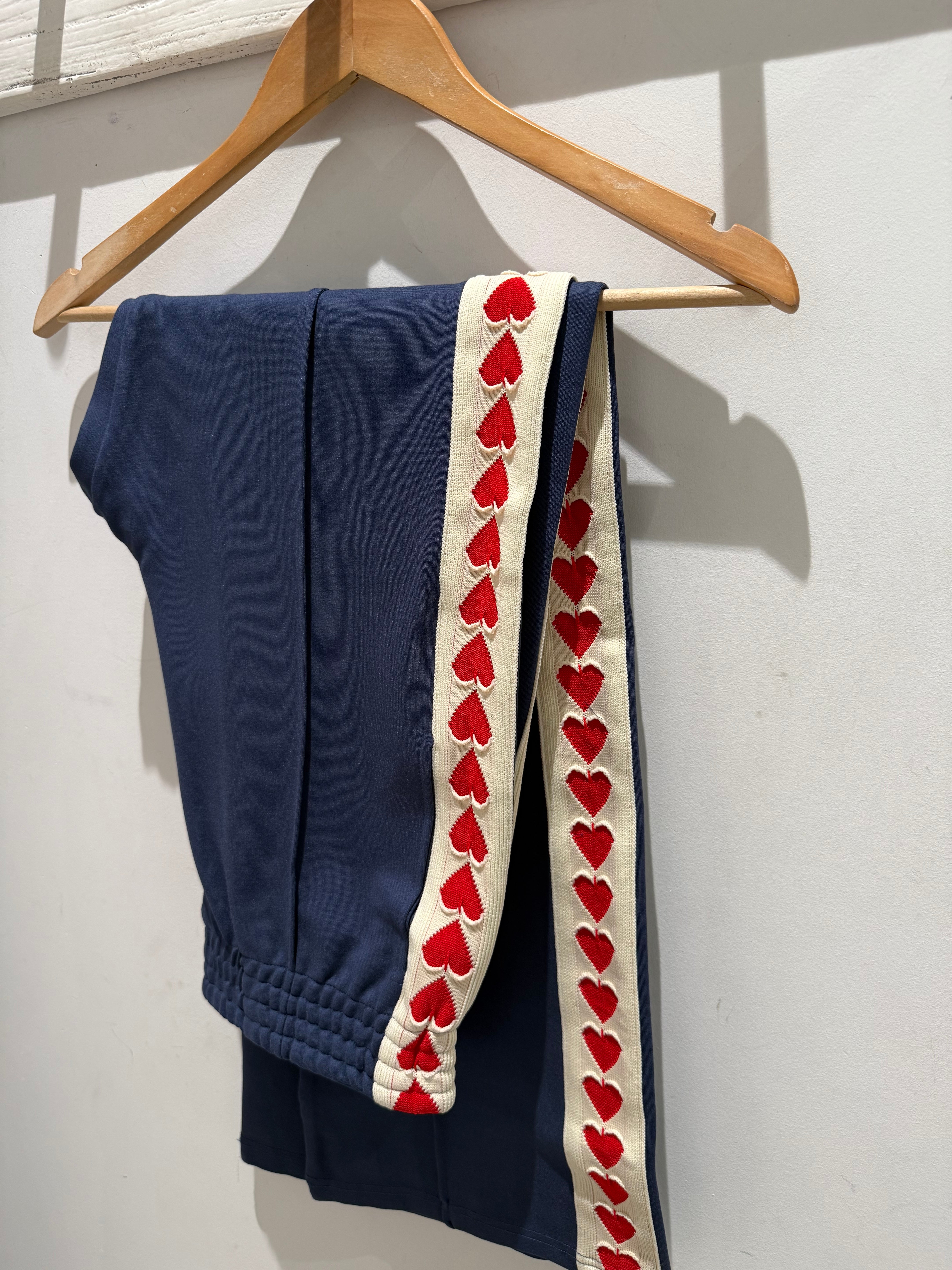 WITH LOVE ELEVATED TRACK PANTS - Blue