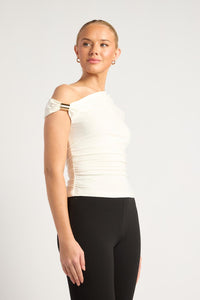 AMARA ASYMMETRIC TOP - White
