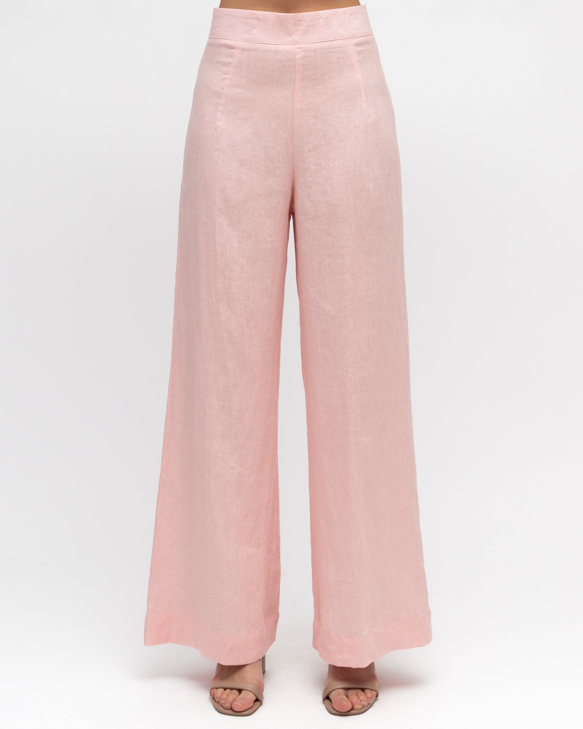 ARCHICO LINEN PANTS - Pink