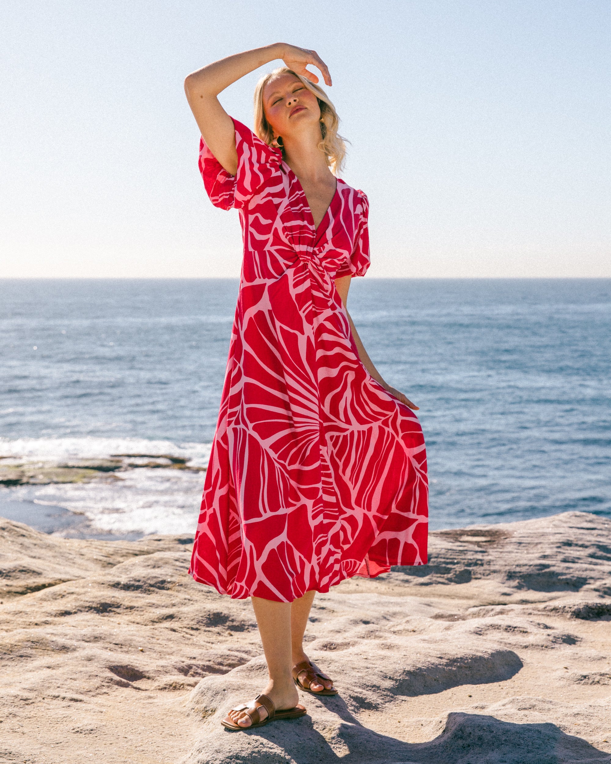 NATALIA DRESS - Red/pink