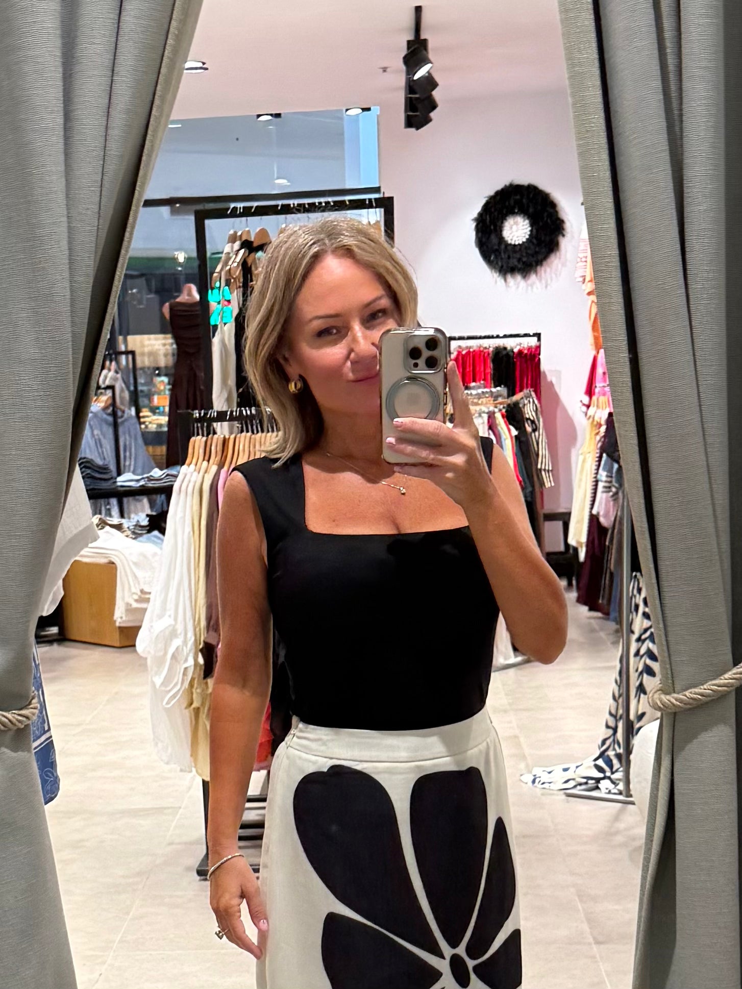 MIA MILANI TOP - Black