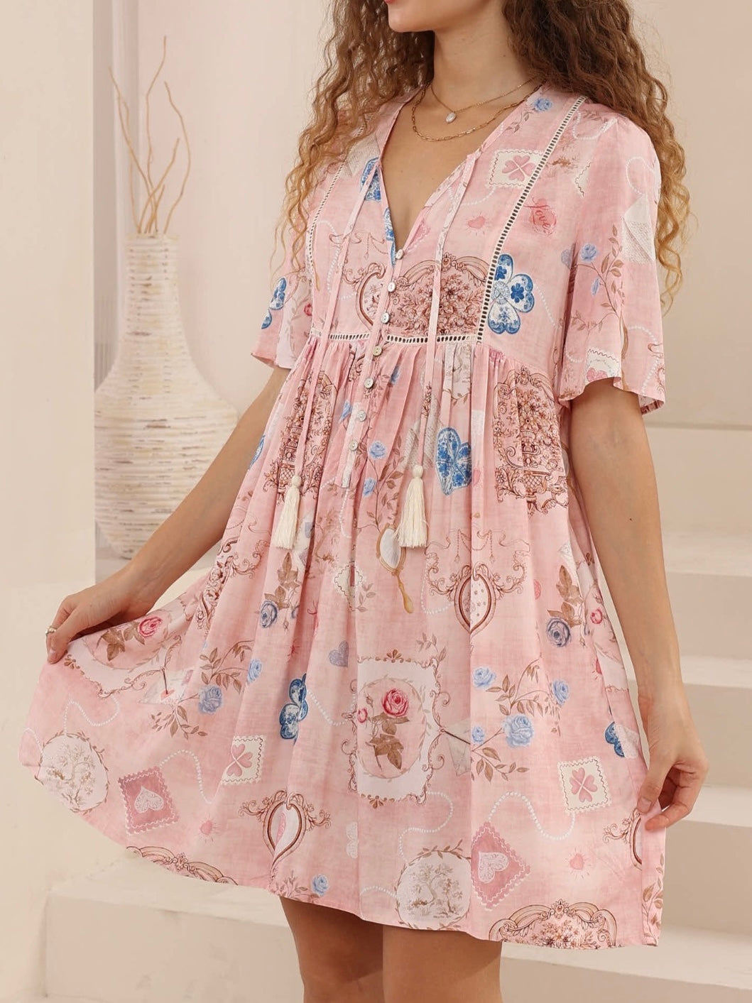 TEALA DRESS - Pink