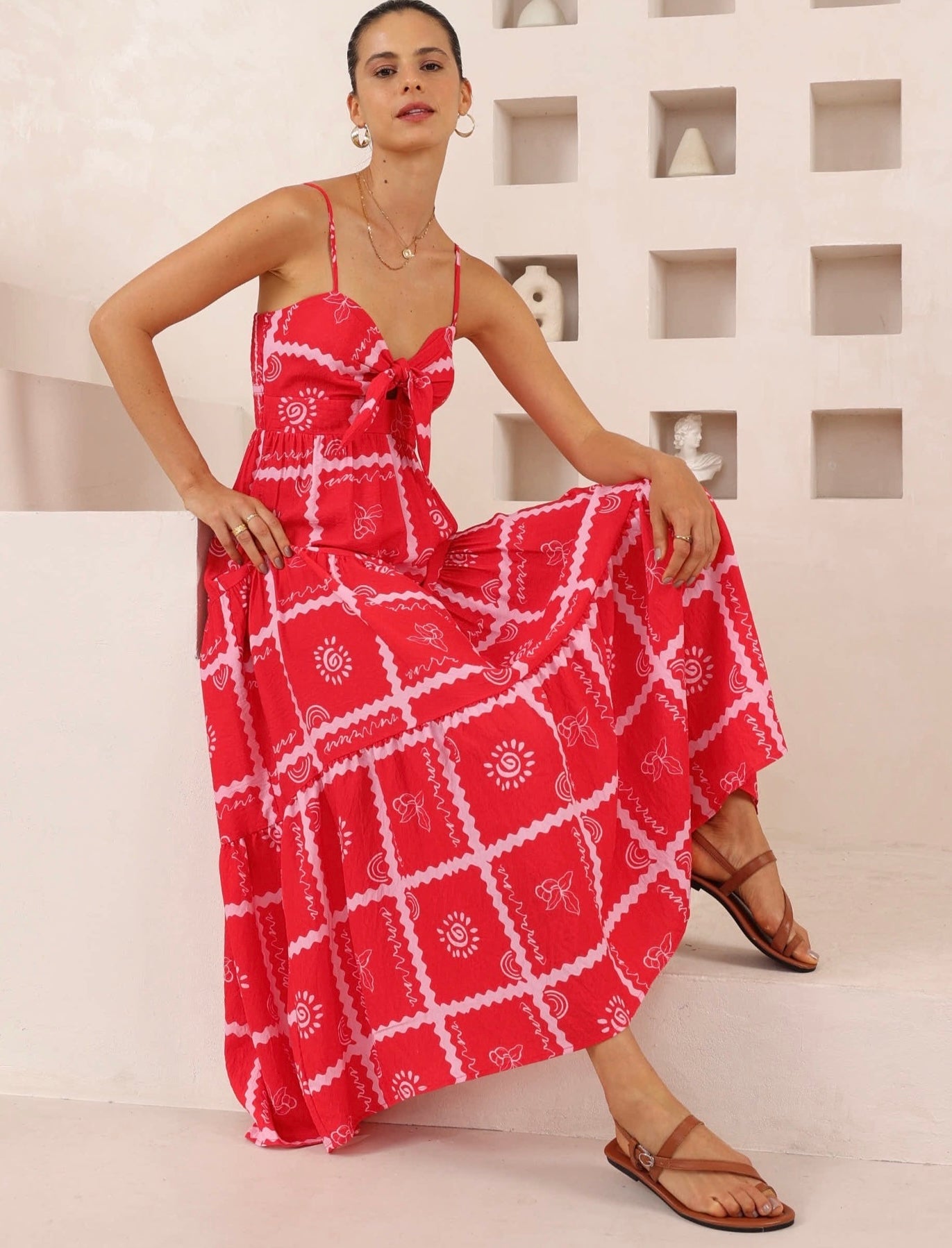 AMARA DRESS - Red