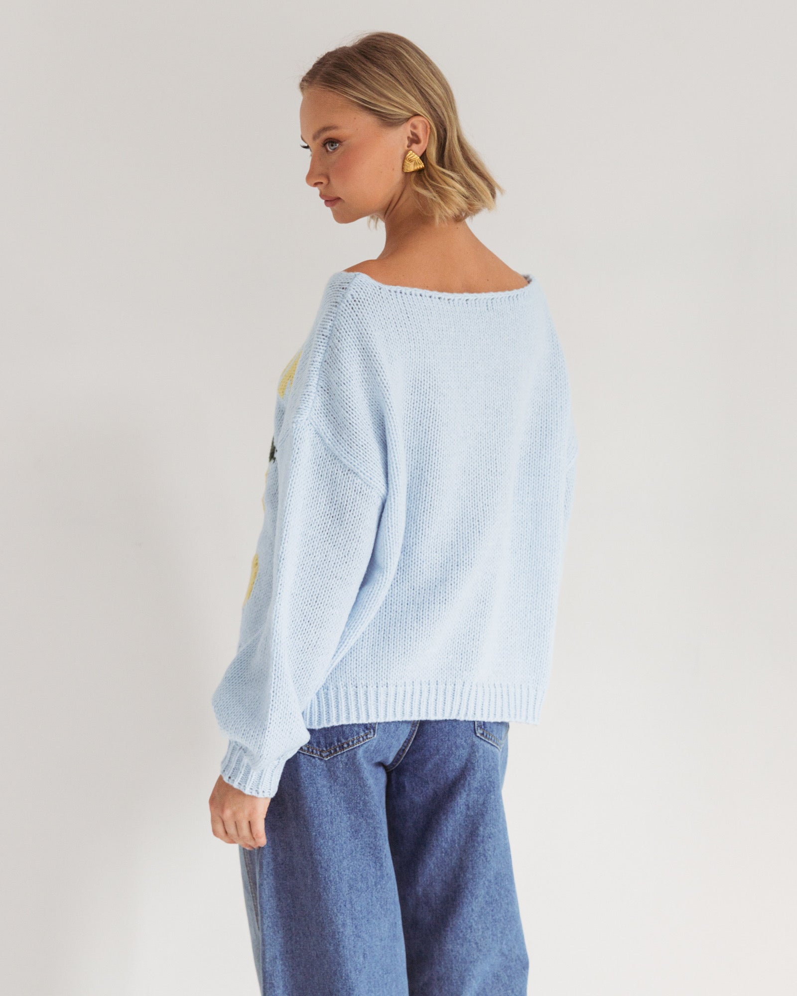 LIMONCELLO KNIT JUMPER- Blue