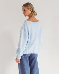LIMONCELLO KNIT JUMPER- Blue
