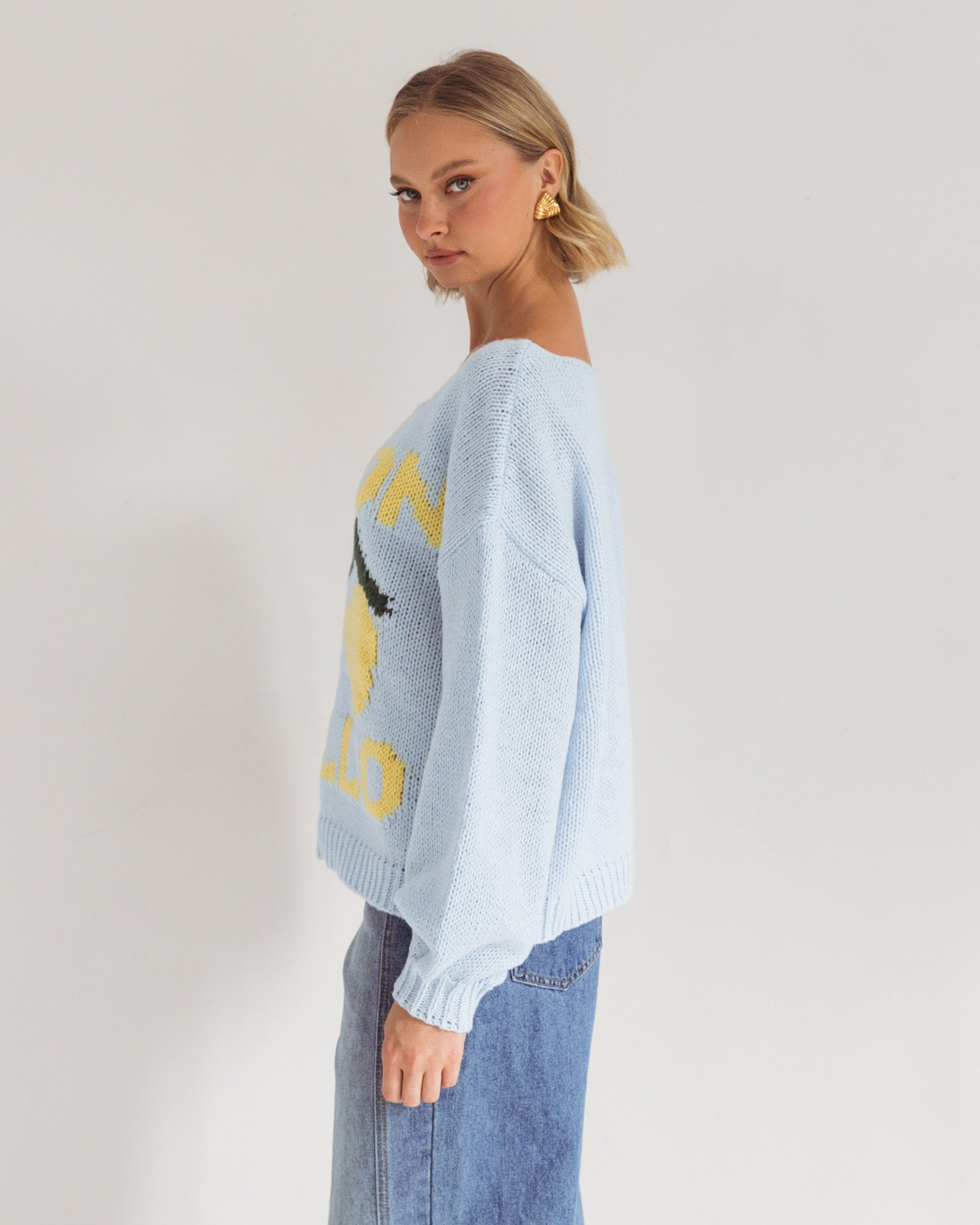 LIMONCELLO KNIT JUMPER- Blue