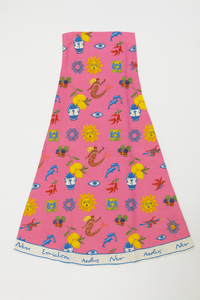 ISLANDS STRAPLESS MAXI DRESS - Pink