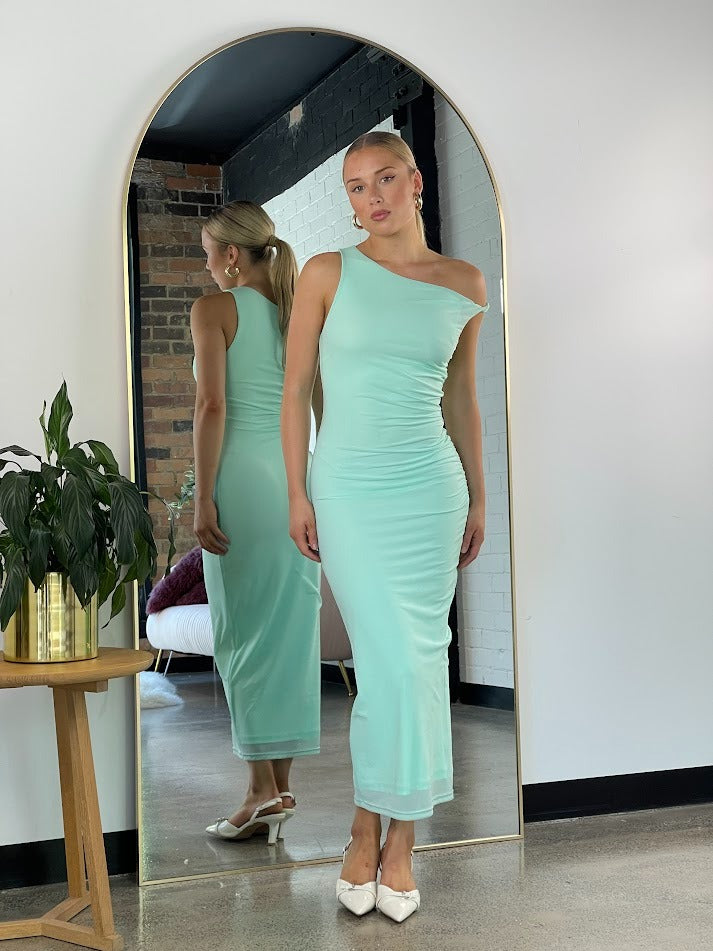 ALLURE MESH DRESS - Mint