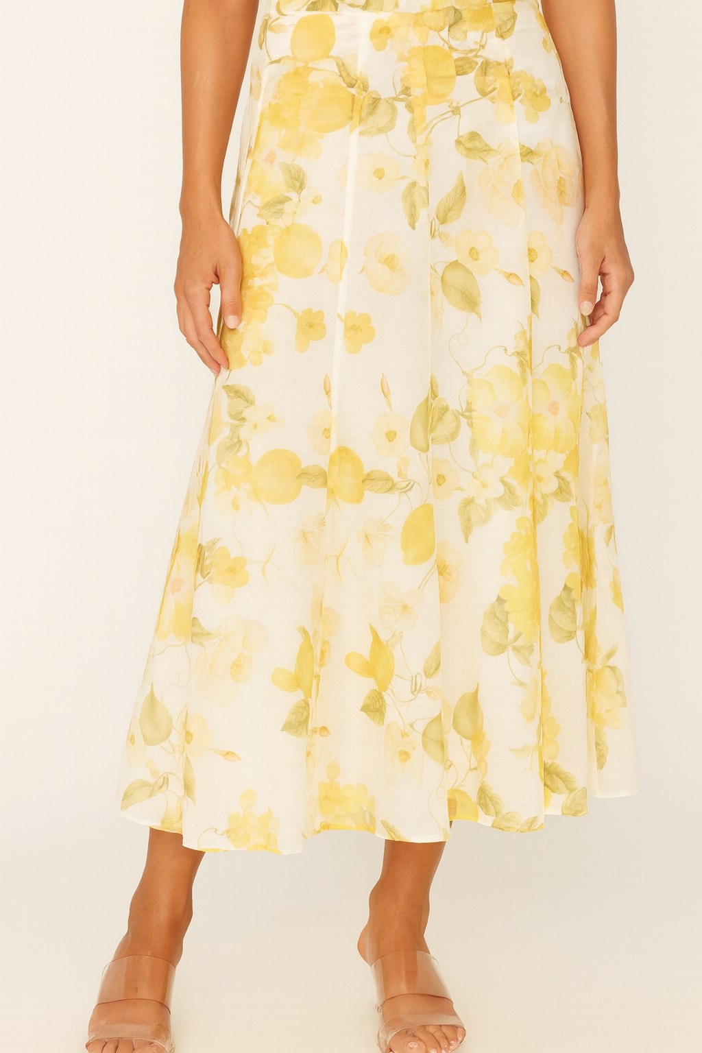 CITRUS BLOOM SKIRT - Lemon Sorbet