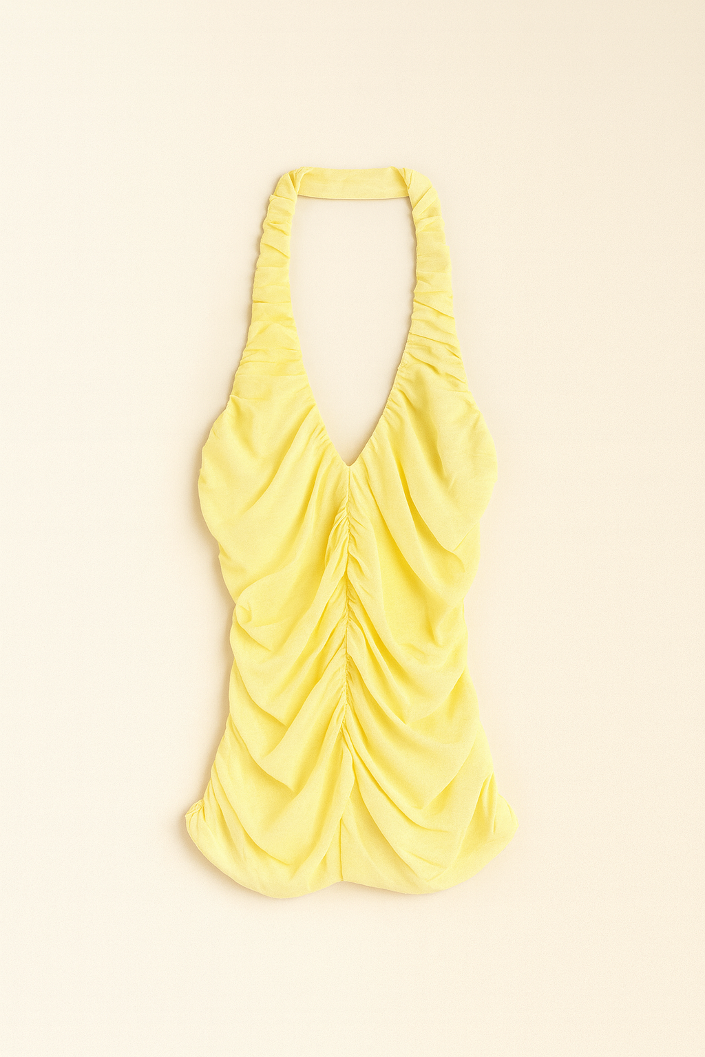 BLOOM HALTER TOP - Yellow