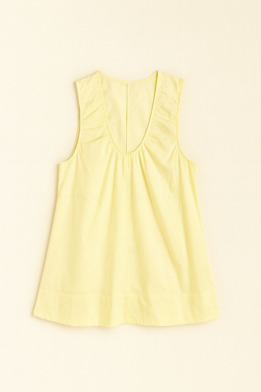 CELESTE COTTON MINI DRESS - Lemon