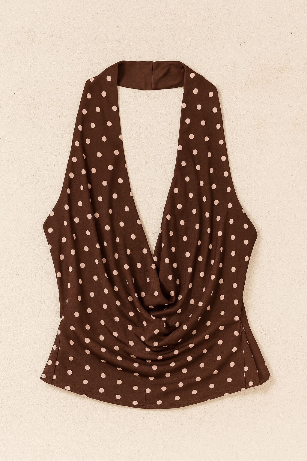 MAMIE HALTER TOP - Polka Dots