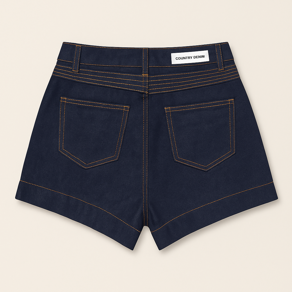 JOSEPHINE DENIM SHORTS - Indigo