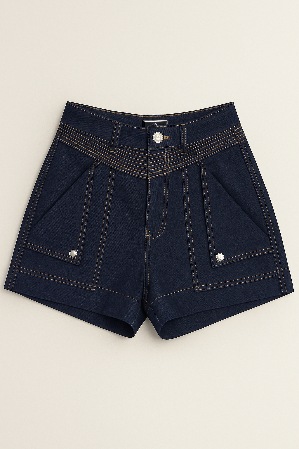 JOSEPHINE DENIM SHORTS - Indigo