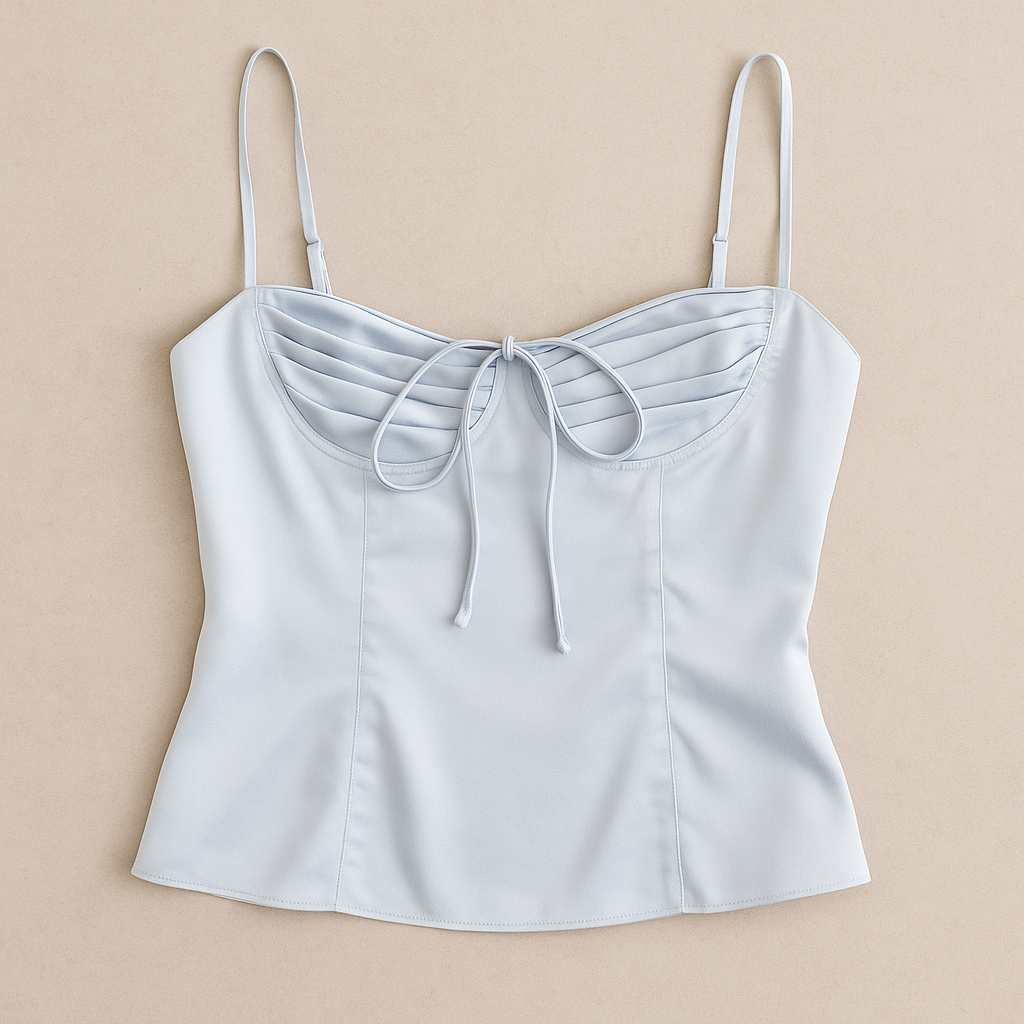 CANDI CORSET TOP - Ice blue