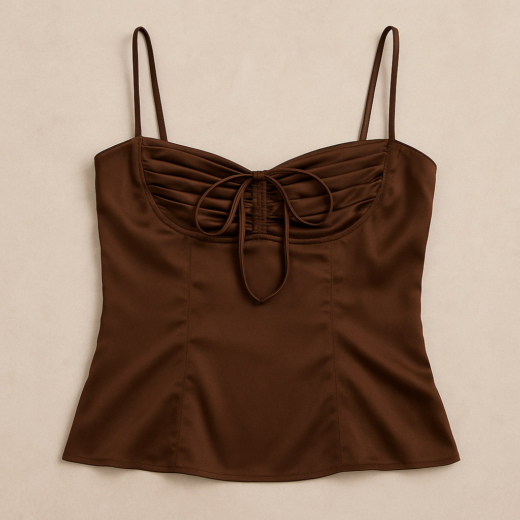 CANDI CORSET TOP - Chocolate