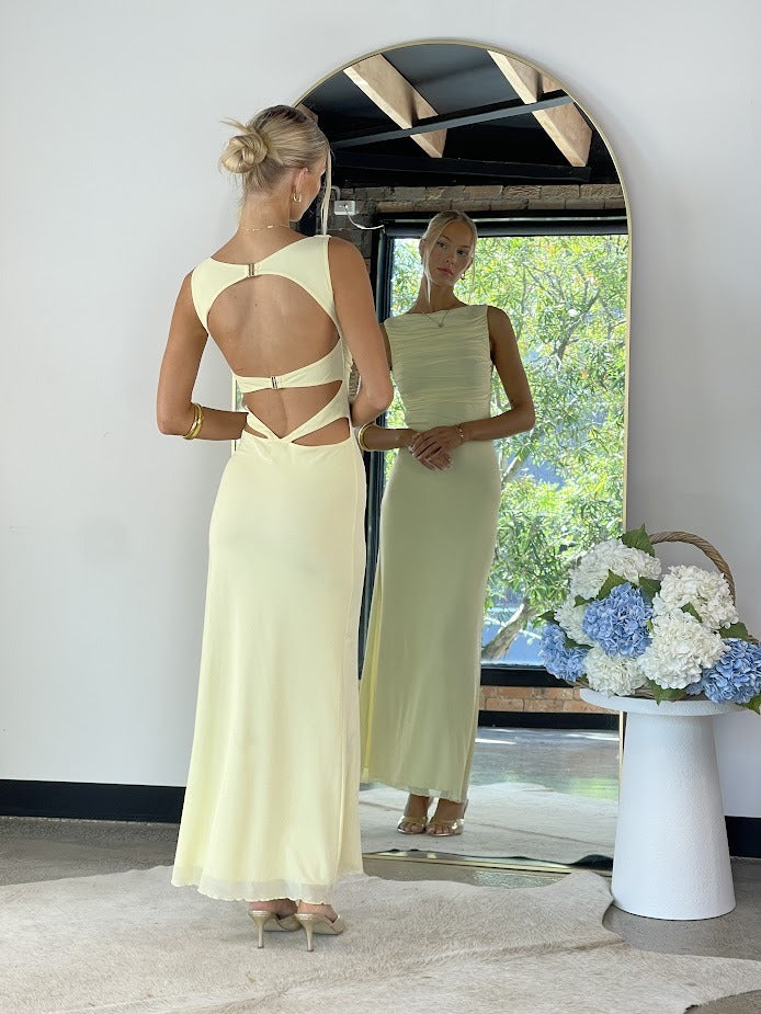 WISTERIA DRESS - Mellow yellow