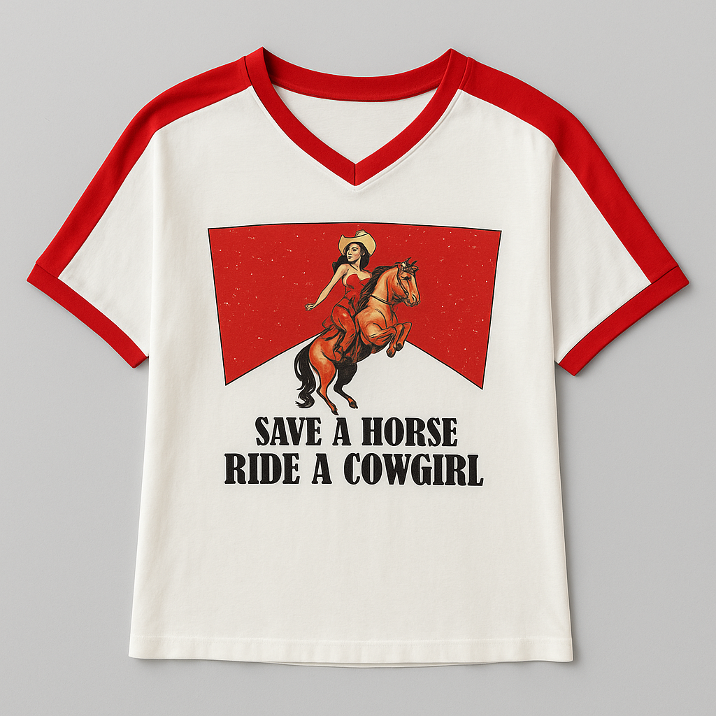 WESTERN COWGIRL TEE - By Frankie