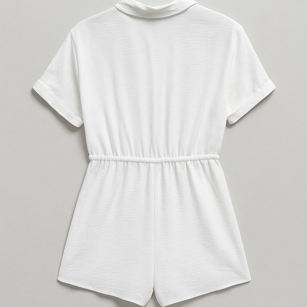 ZEPHYR PLAYSUIT - White