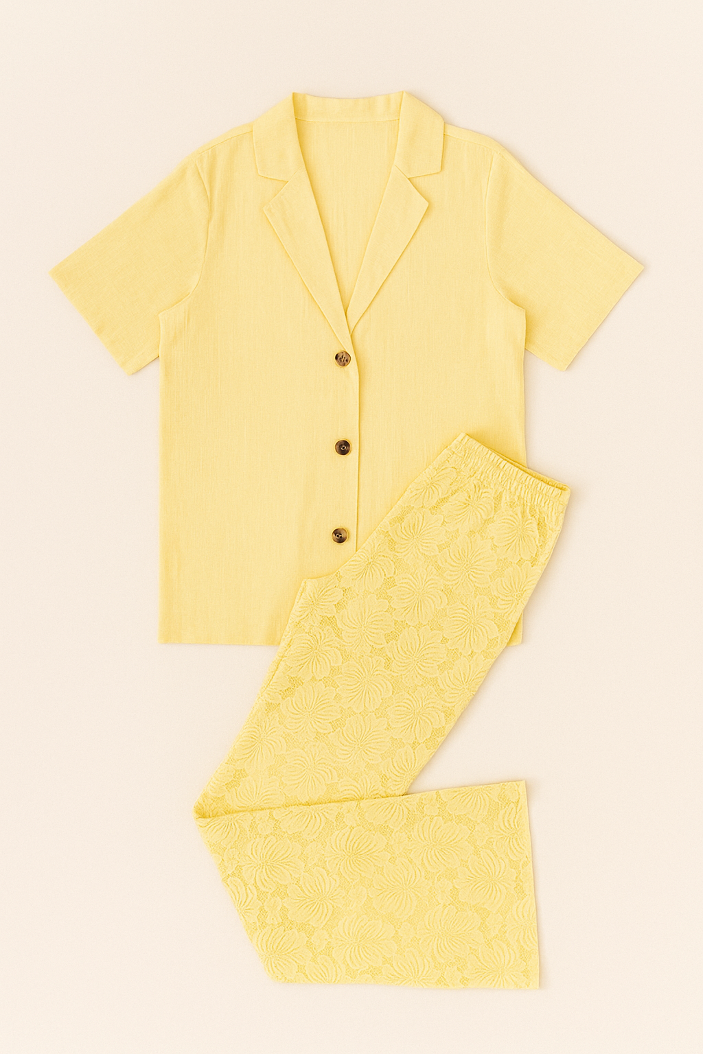 TANNER LACE SET LEMON - By Frankie