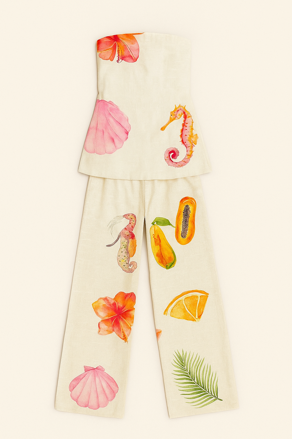 MERMAID STRAPLESS PANT SET - By Frankie