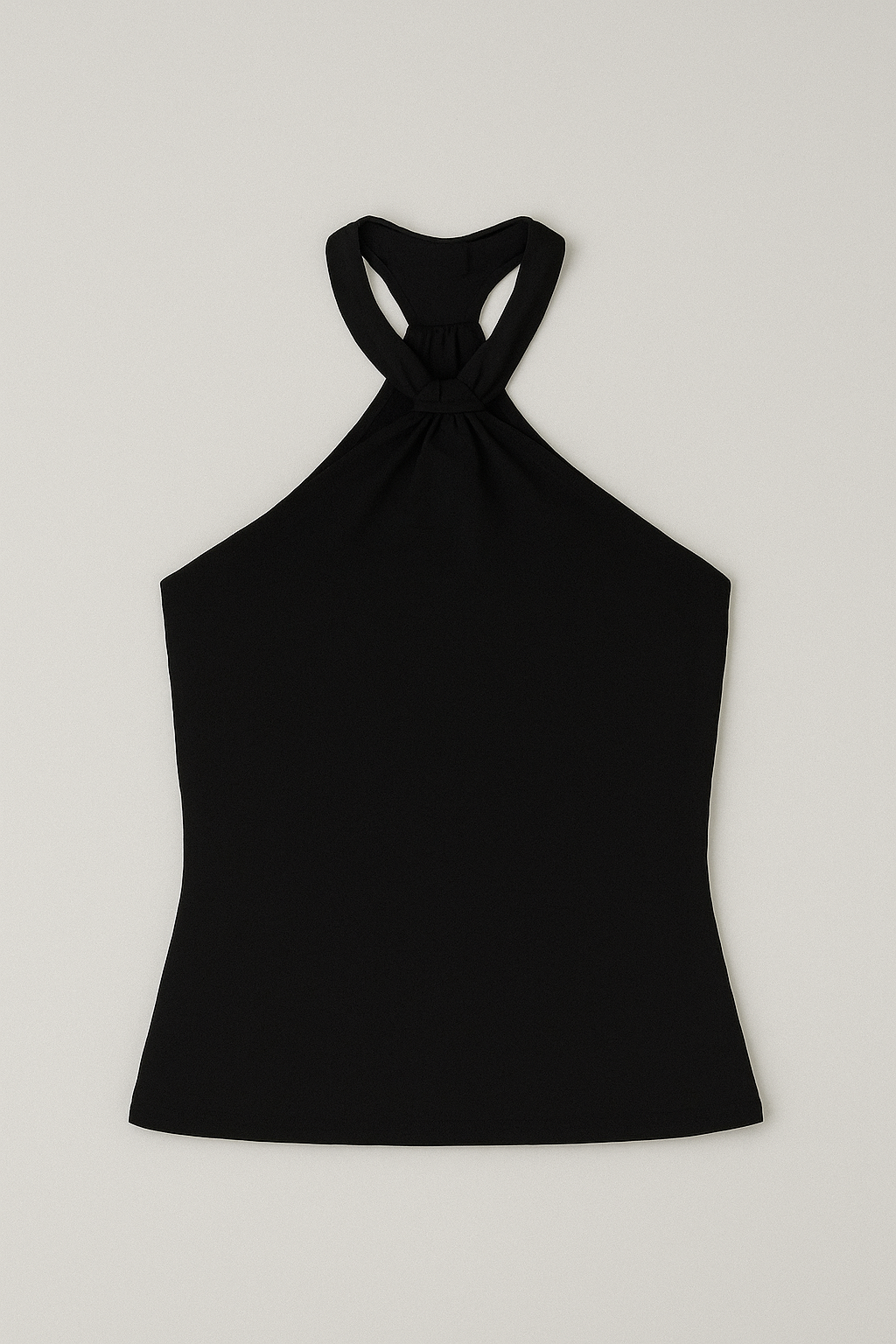 LIANA HALTER TOP - Black
