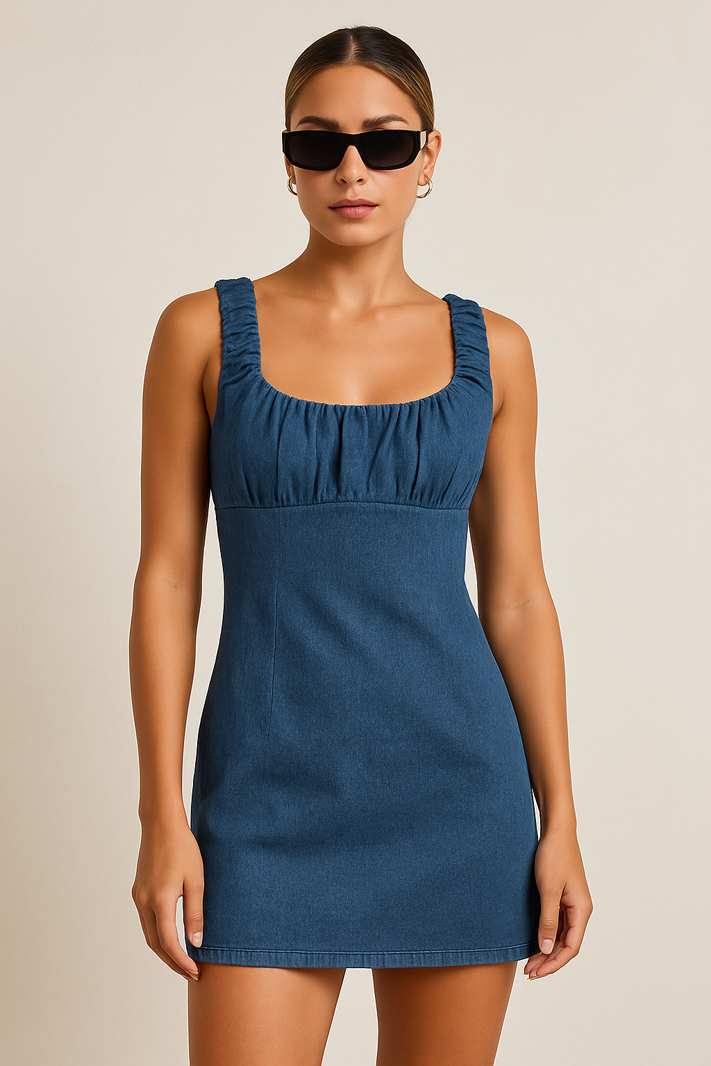 GISELLA MINI DRESS - Indigo denim