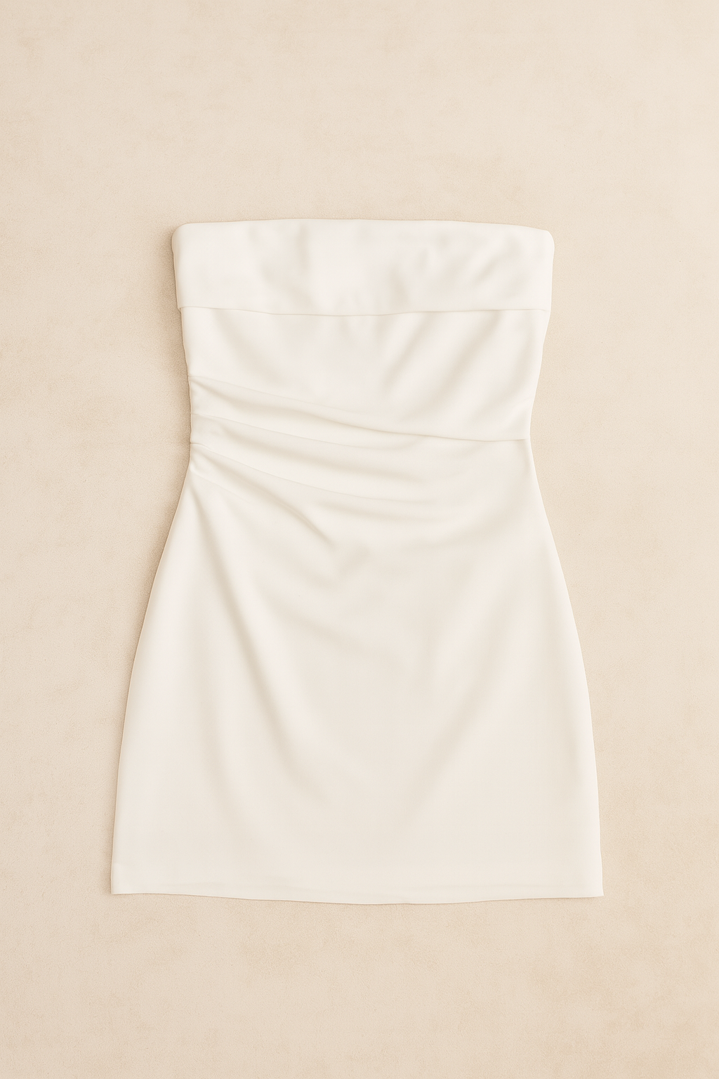 HENNY STRAPLESS MINI DRESS - White