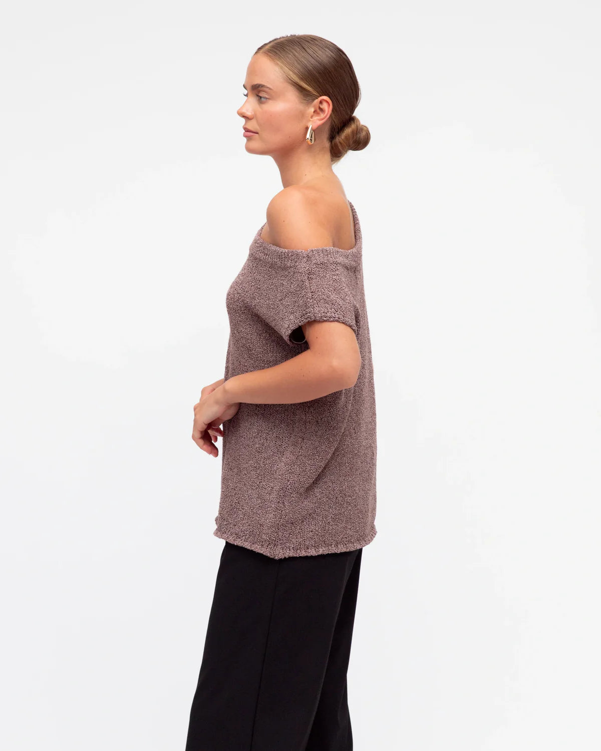 BRODIE ASYM TOP - Chocolate