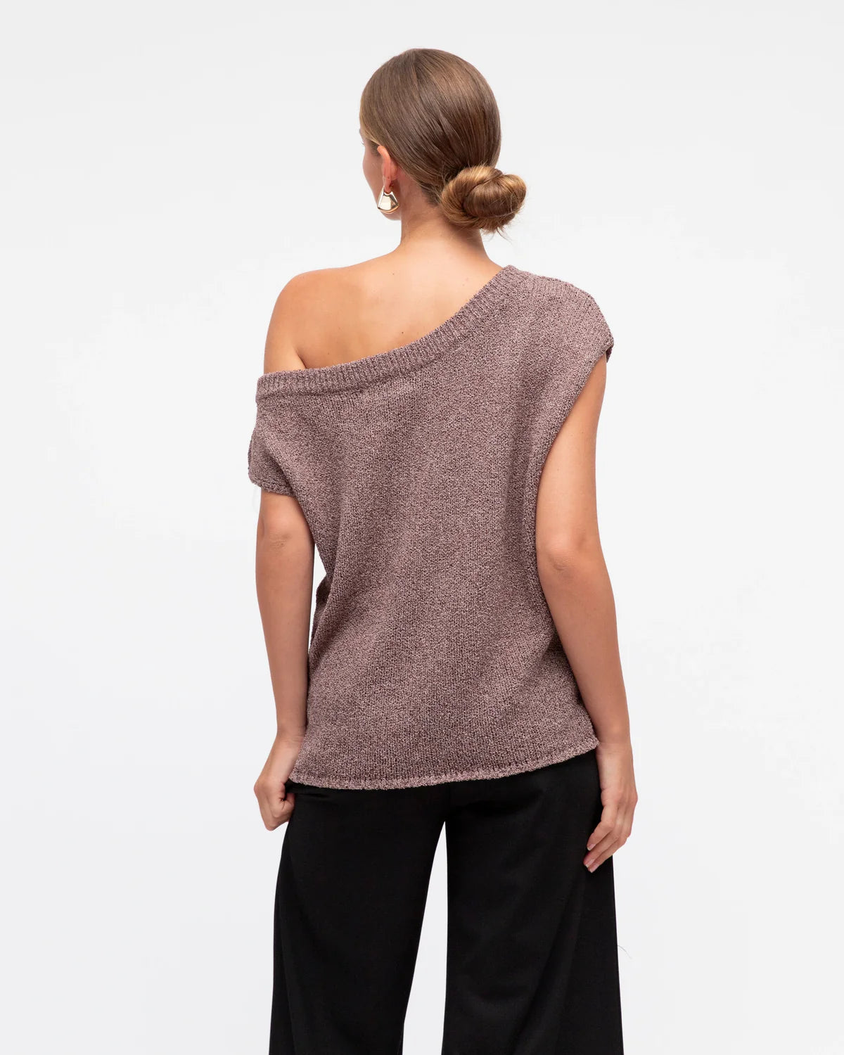 BRODIE ASYM TOP - Chocolate