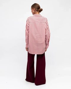WANITA STRIPE SHIRT - Pink/Red